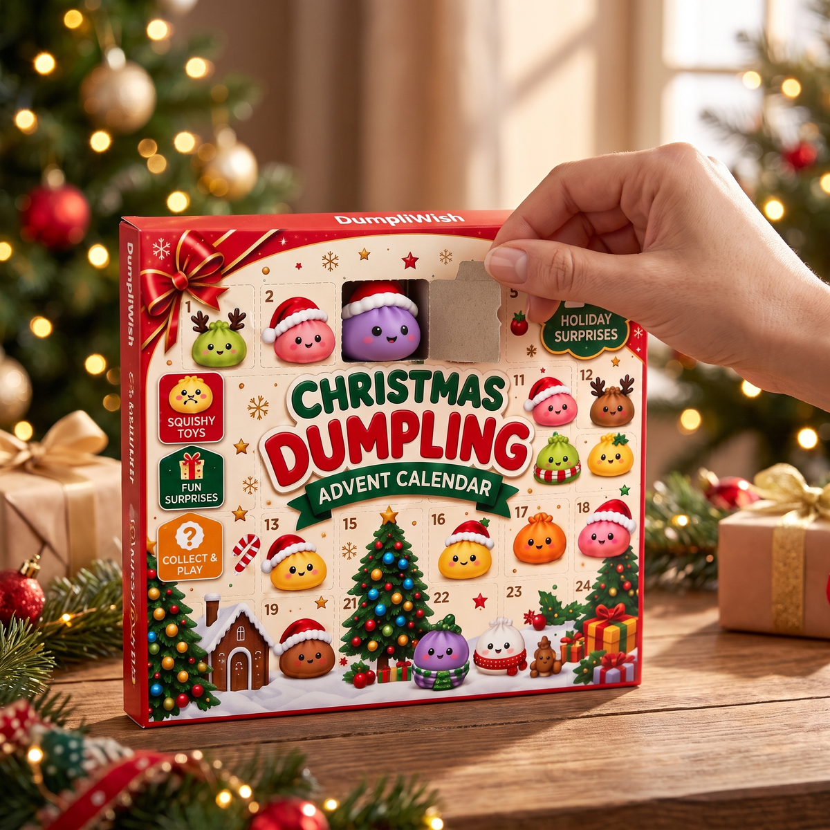 DumpliWish™ Christmas Squishy Advent Calendar – 24 Days of Surprises