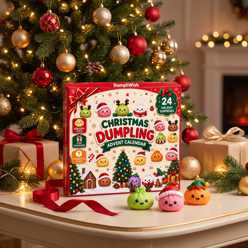 DumpliWish™ Christmas Squishy Advent Calendar – 24 Days of Surprises